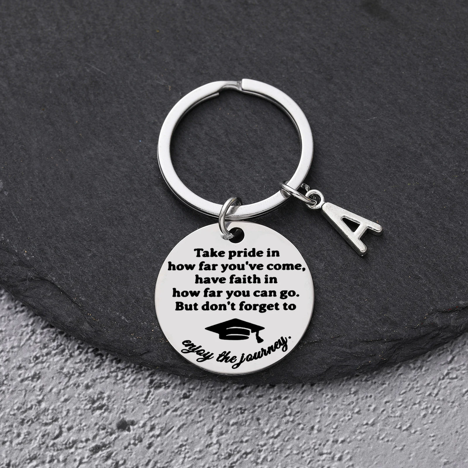 Stainless steel Spanish keychain, given to family and friends