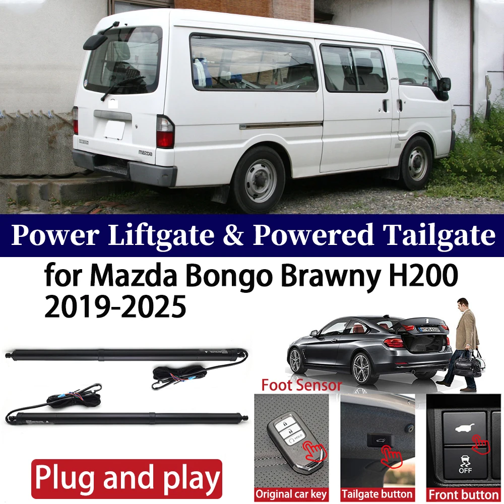 

ZhuCamX for Mazda Bongo Brawny H200 2019-2025 Car OEM Power Liftgate Automatic One-Click Powered Tailgate Strut opener