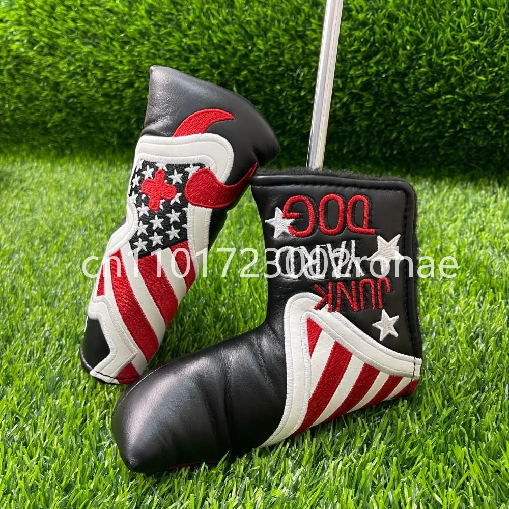 

Star Design Golf Putter Headcover: L-Style Mallet Cover in PU Leather, Premium Club Protection