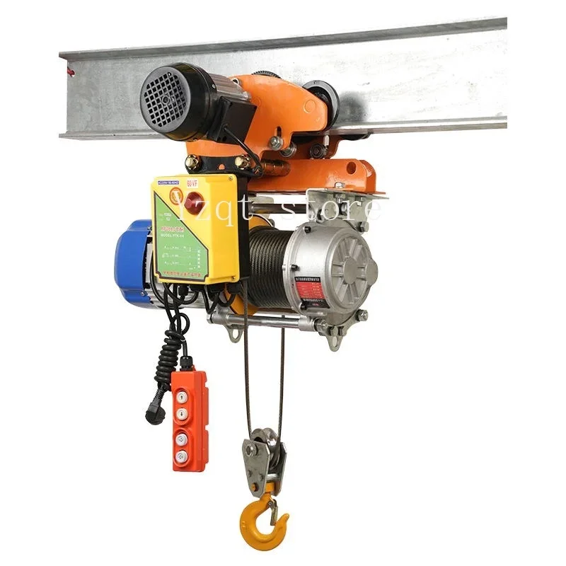 

220V electric hoist four-way I-beam household small crane