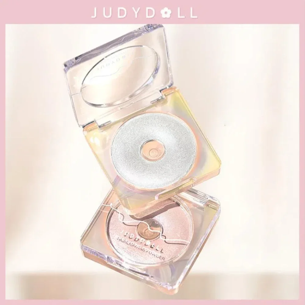 Judydoll Monochrome Highlighter Powder Diamond Facial Highlighter Makeup Matte 3D Nose Shadow Brighten Glitter Natural Cosmetics