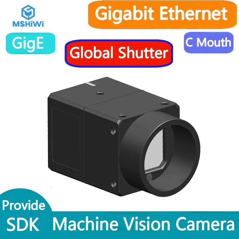 

GigE Machine Vision Industrial Camera Global Shutter Color Monochrome C-mount AI Detection Near Infrared Camera