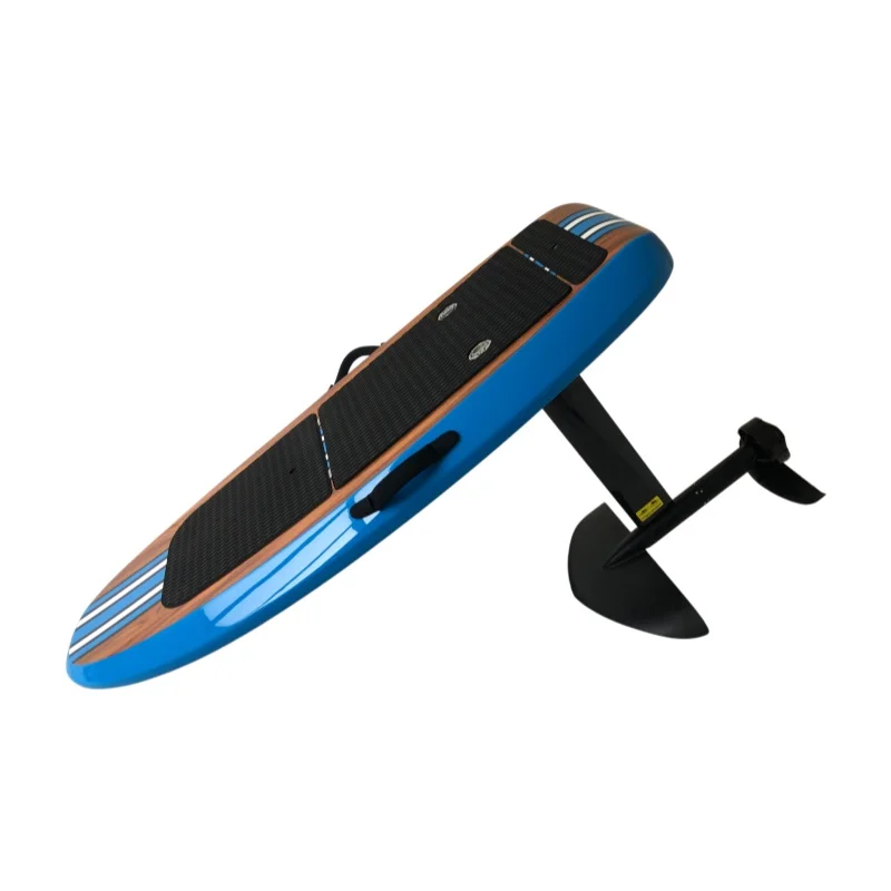 Exclusive Wood Grain Design Electric Foil Board Custom Graphics EFoil With New Generation Remote Controller With CE MSDS