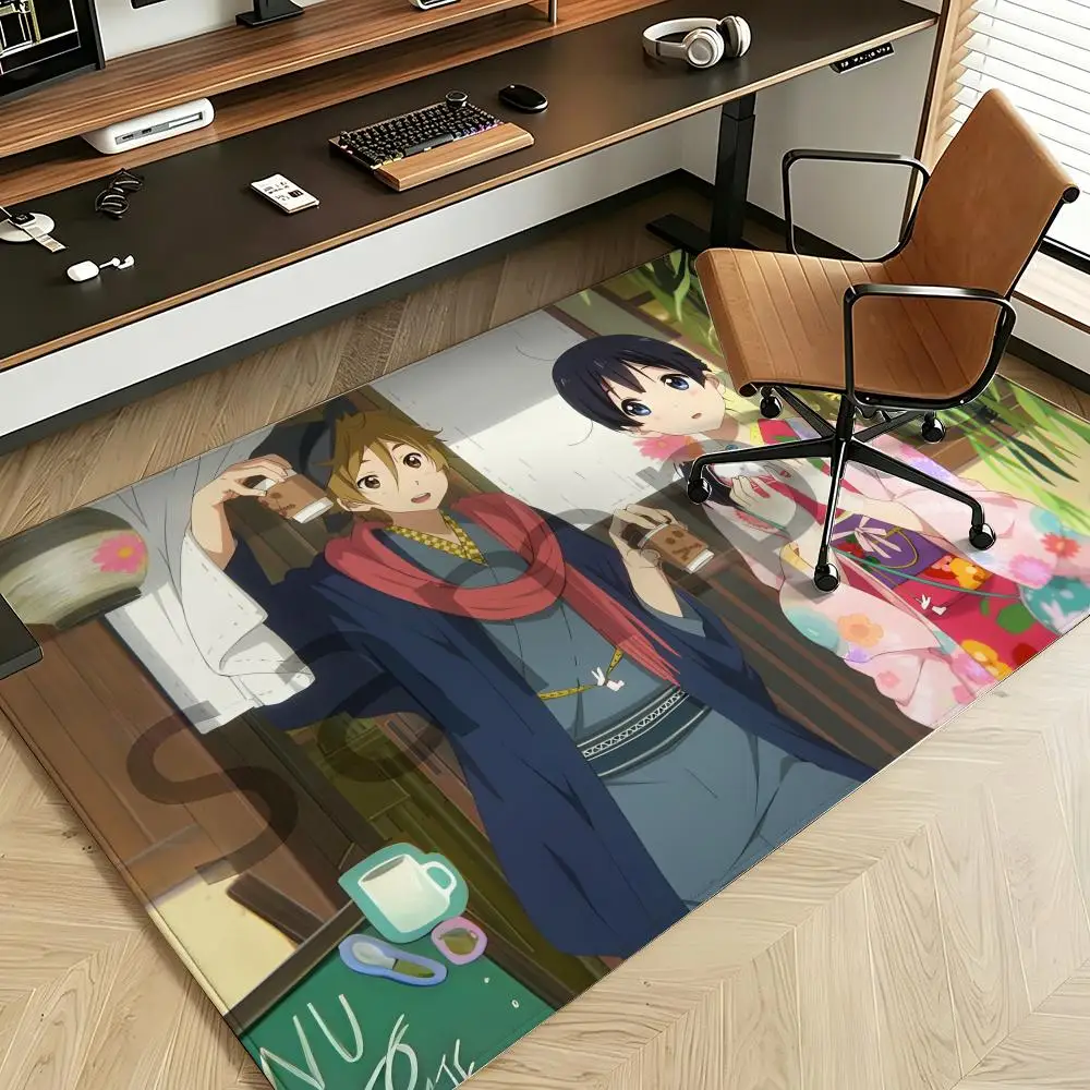 Anime T-Tamako Love S-Story Floor Mat Soft Flannel Floor Mat  Suitable for Entryways, Living Rooms, Bedrooms, and Bathrooms
