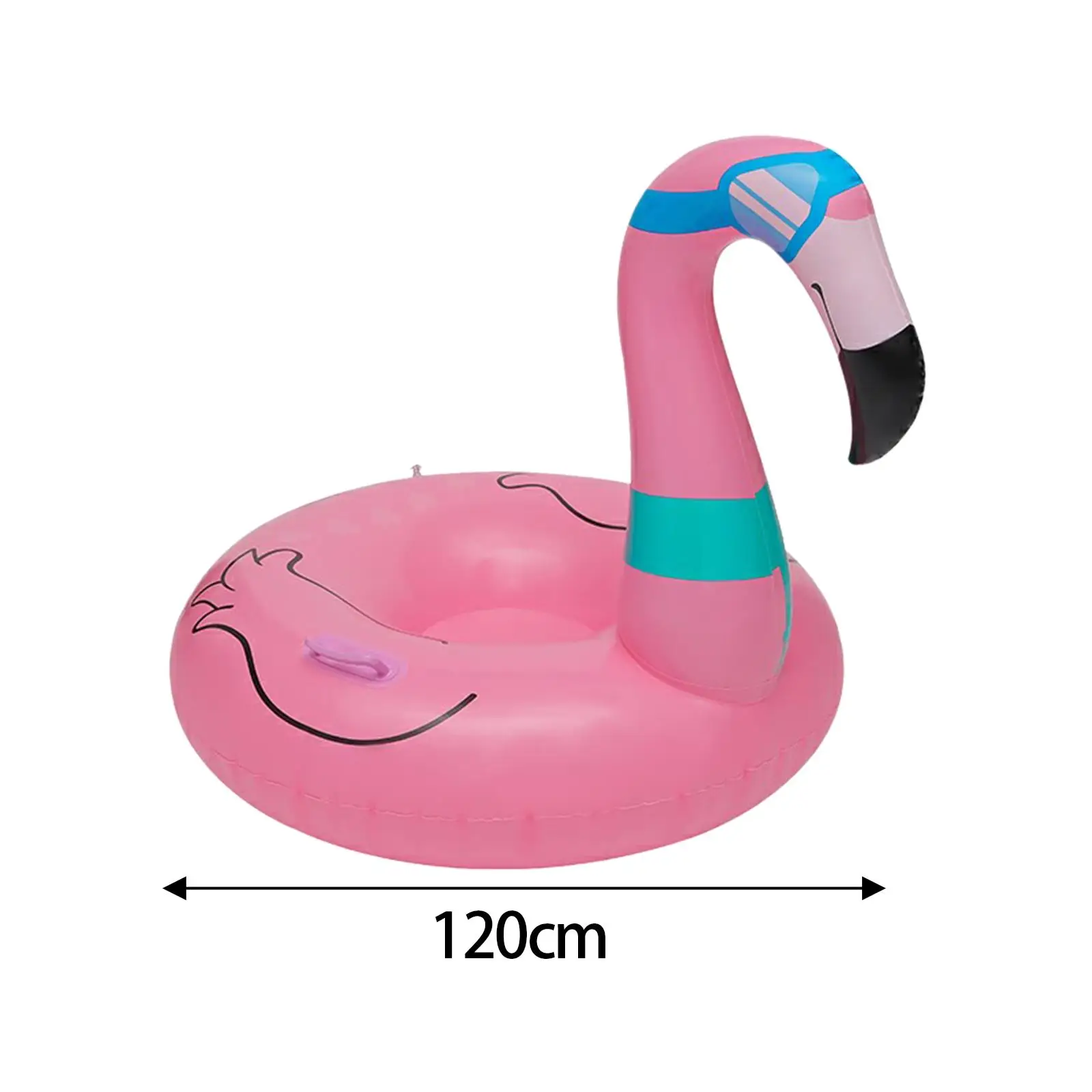 47\\\'\\\' Inflatable Snow Tube Sled with Handles for Winter Fun