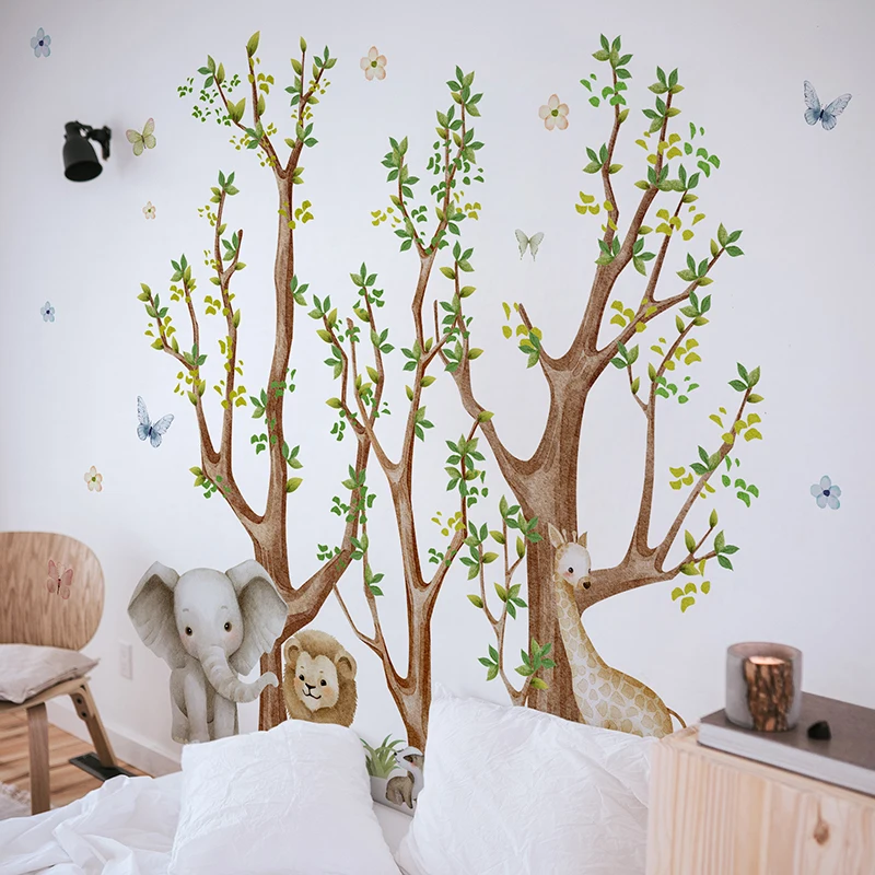 Jungle Safari Animal Park Wall - огляд і ціна Baby Nursery Green