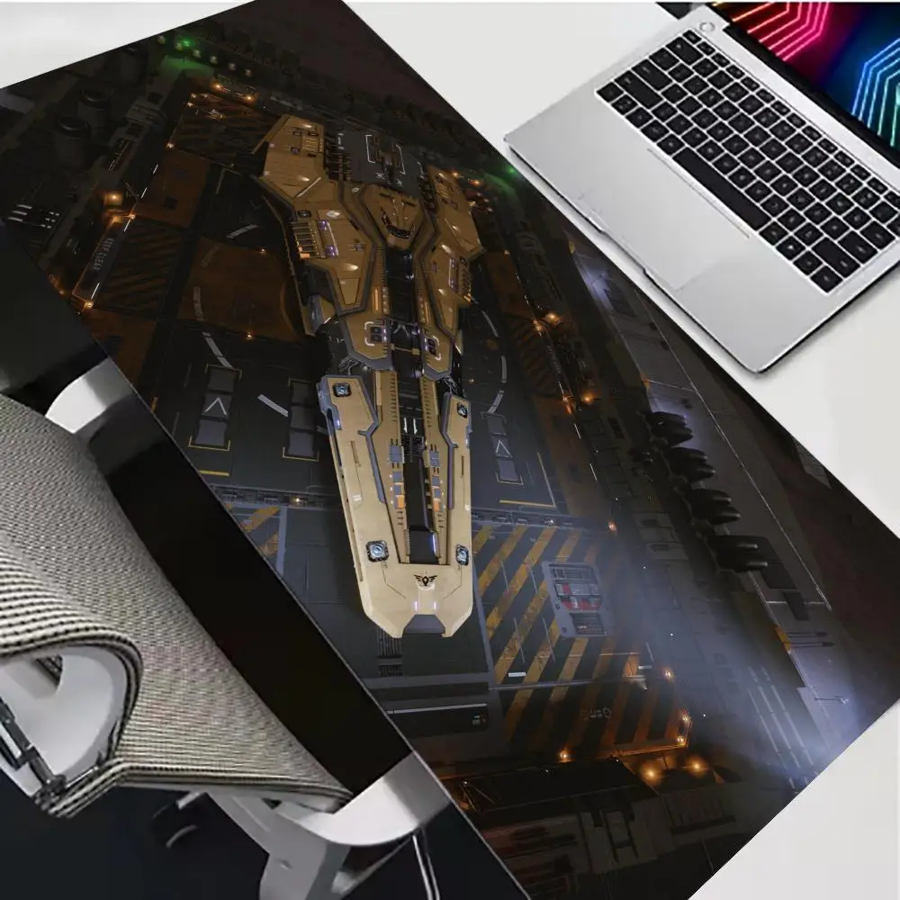 Popular large gaming mouse pads E_Elite D_Dangerous desktop pads gaming rubber anti-slip and durable pads computer accessories