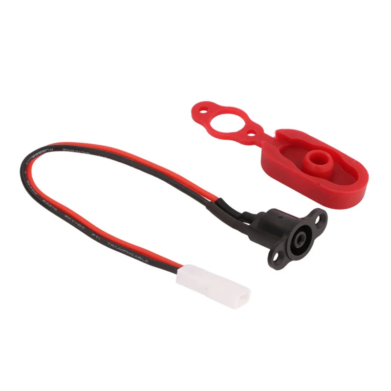 Y14AM365 Electric Scooter Accessories Charging Port Plastic Waterproof Head Waterproof Plug Complete Set