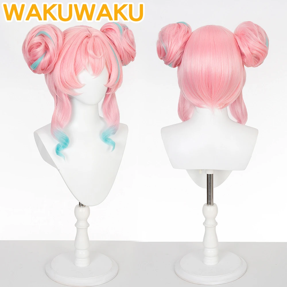 Hyacine Cosplay Wig Game Honkai: Star Rail WakuWaku HSR Halloween Women Pink Hair Hyacine Warm Cotton Skies Cosplay Wig view 3