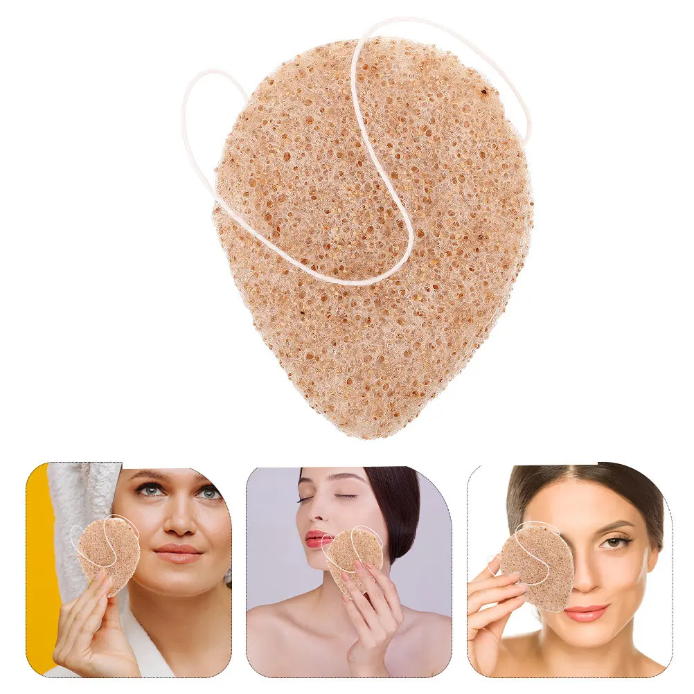 3Pcs Facial Cleansing Pads Thickened Exfoliating Face Sponges Deep Clean Face Wash Sponge Home Travel Use Exfoliating Sponge