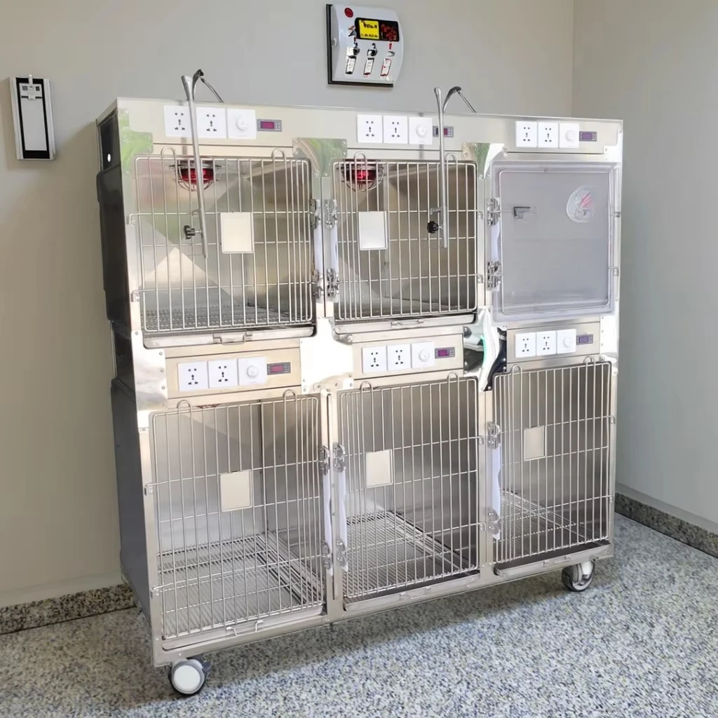 Solid pattern constant temperature oxygen cage for pets ICU medical ECU small multi-color electric gas distributor