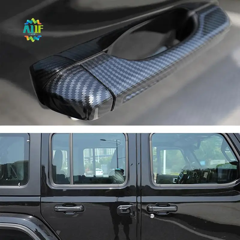 

A11F-подвижная ручка боковой двери, накладка на ручку багажника, наклейки для Jeep Wrangler JL 18-23, наружные дверные ручки