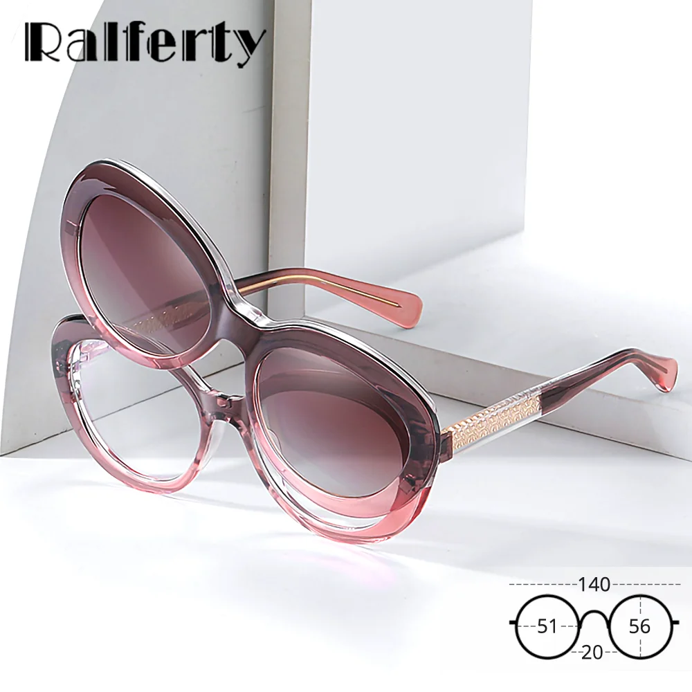 

Ralferty Oval Magnetic Sunglasses Women Polarized Anti Blue UV Clip On Glasses Lady Eyeglasses Frame Round Outdoor Eyewear 2025