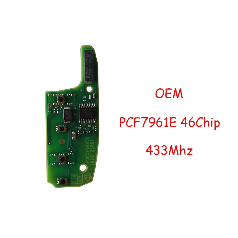 

OEM PCB Remote Car Circuit Board 433MHz ID46 PCF7961E For Chevrolet Colorado Cruze Trailblazer Onix Tracker Onix RS Key Fob