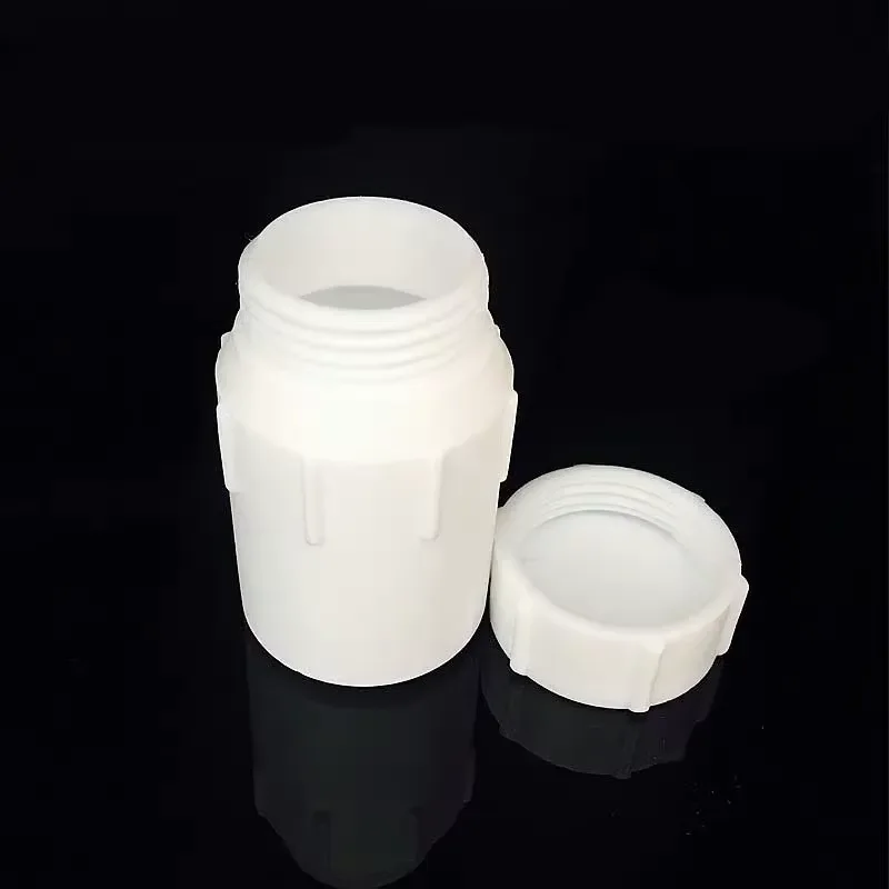 [HAIJU LAB] HAIJU LAB PTFE 시약병 부식 방지 흰색 원통형 실험실 장비 (25ml-2000ml) 썸네일 4