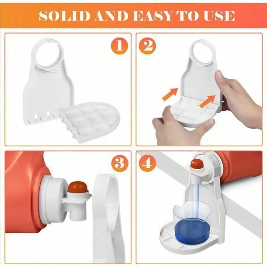 Foldable Laundry Detergent Cup Holder Portable Laundry Organizer Clip Detergent Drip Collector Fits Snugly On Detergent Bottle Spout Prevents Dripping Mess In Laundry Room For Fabric Softener view 5