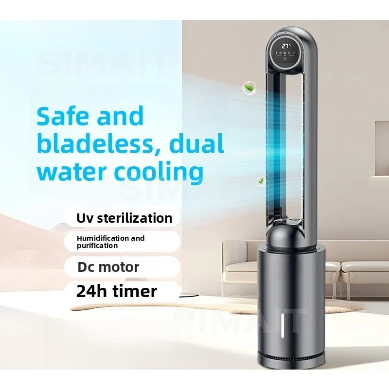 

Bladeless Fan, Electric Fan Household Air Conditioner Fan, Cooling Fan Tower Fan Floor Fan, Water Cooling