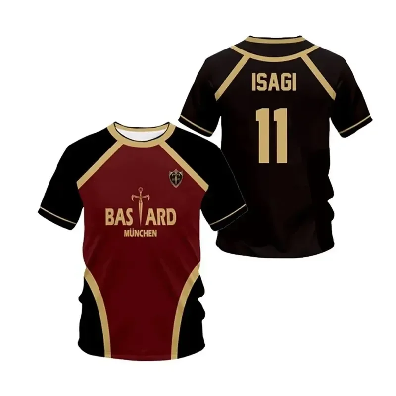Japan Anime 3D Print Sports Quick-dry Breathable Men T-shirt Outdoor Football Jersey Harajuku Parent-child Short-sleeve
