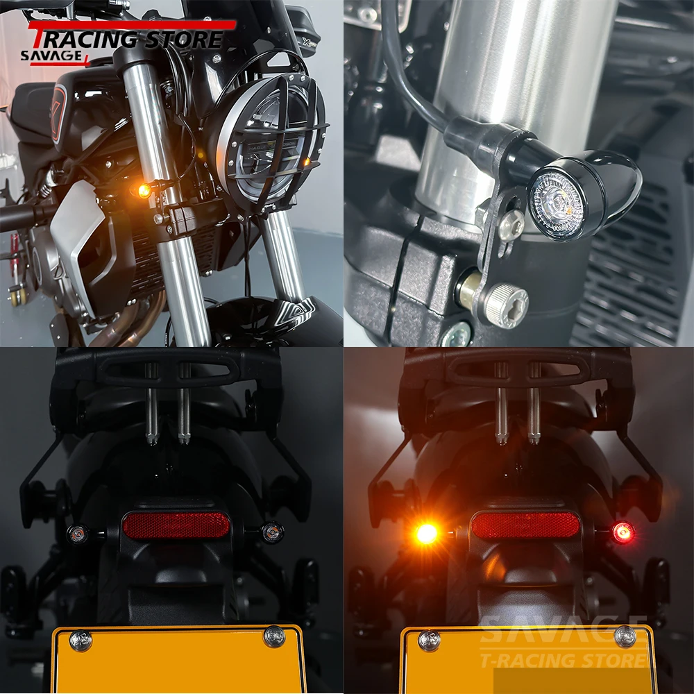 E32 Certification Turn Signal Light Indicator Universal Brake Light Daytime Running Light For YAMAHA MT09 MT07 For CFMOTO 450MT