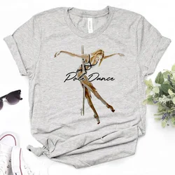 Poledance top women streetwear t shirt girl manga clothes