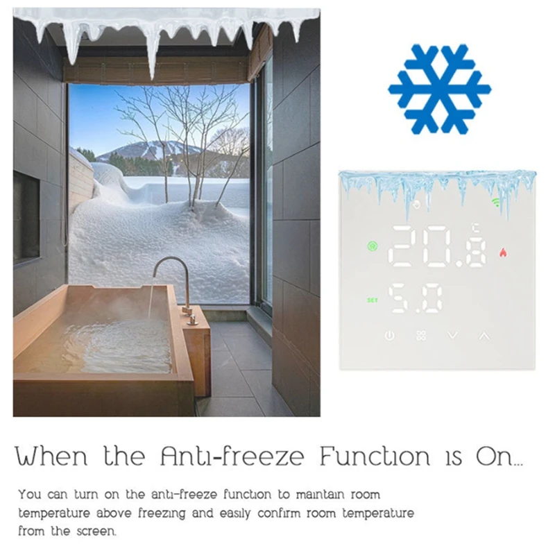 Tuya Wifi Smart Thermostat Smart Electric Floor Heating Temperature Controller Switch For Google Home Alexa Alice A