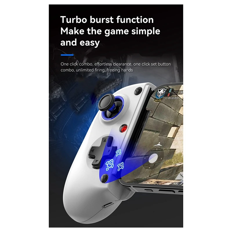 New D11S Extendable Gaming Controller Hall Trigger BT 5.2 With Cooling Fan/Programmable Back Buttons