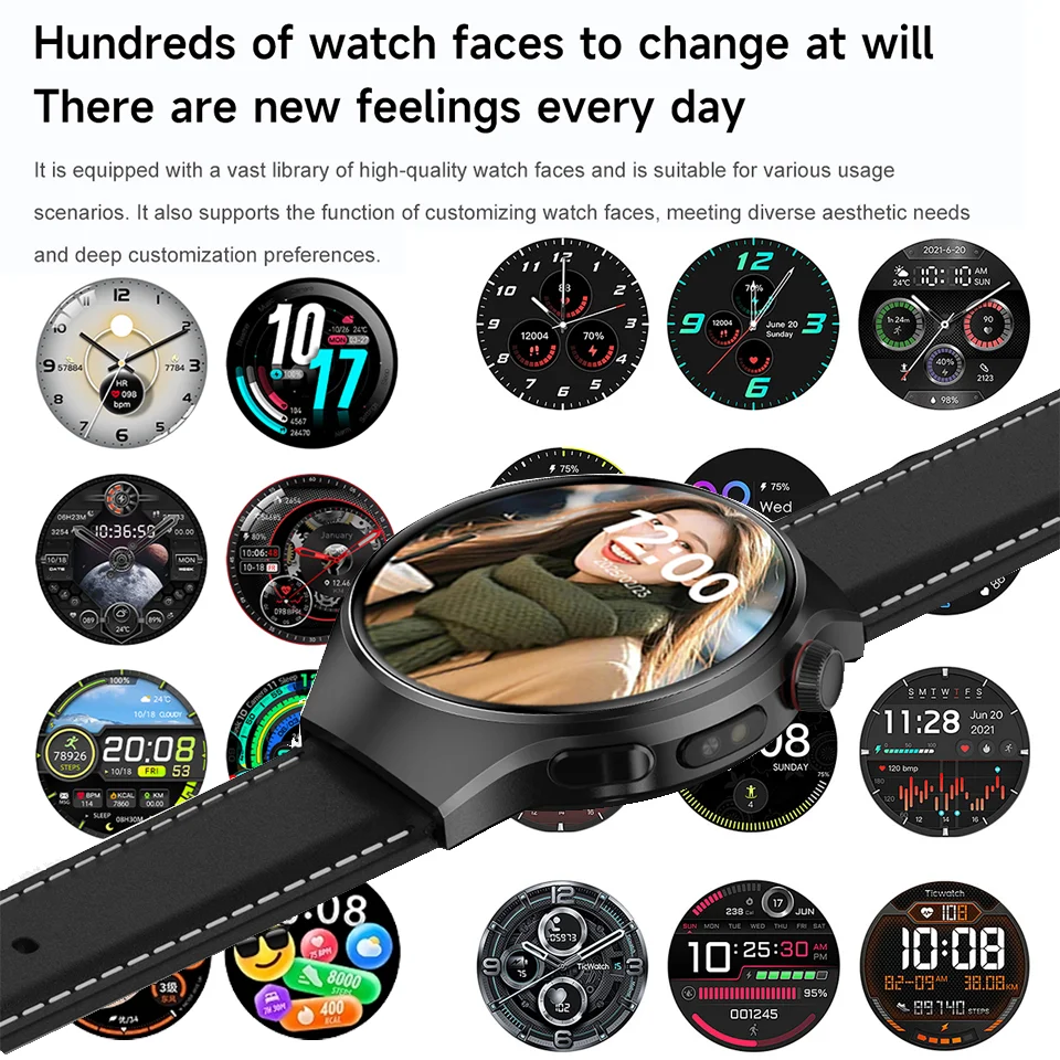 New Watch 5 Smart Watch GPS NFC Smart Watch Men 1.53 " AMOLED Always Display SOS IP68 BT Call Sports Smartwatch 2025 For Huawei