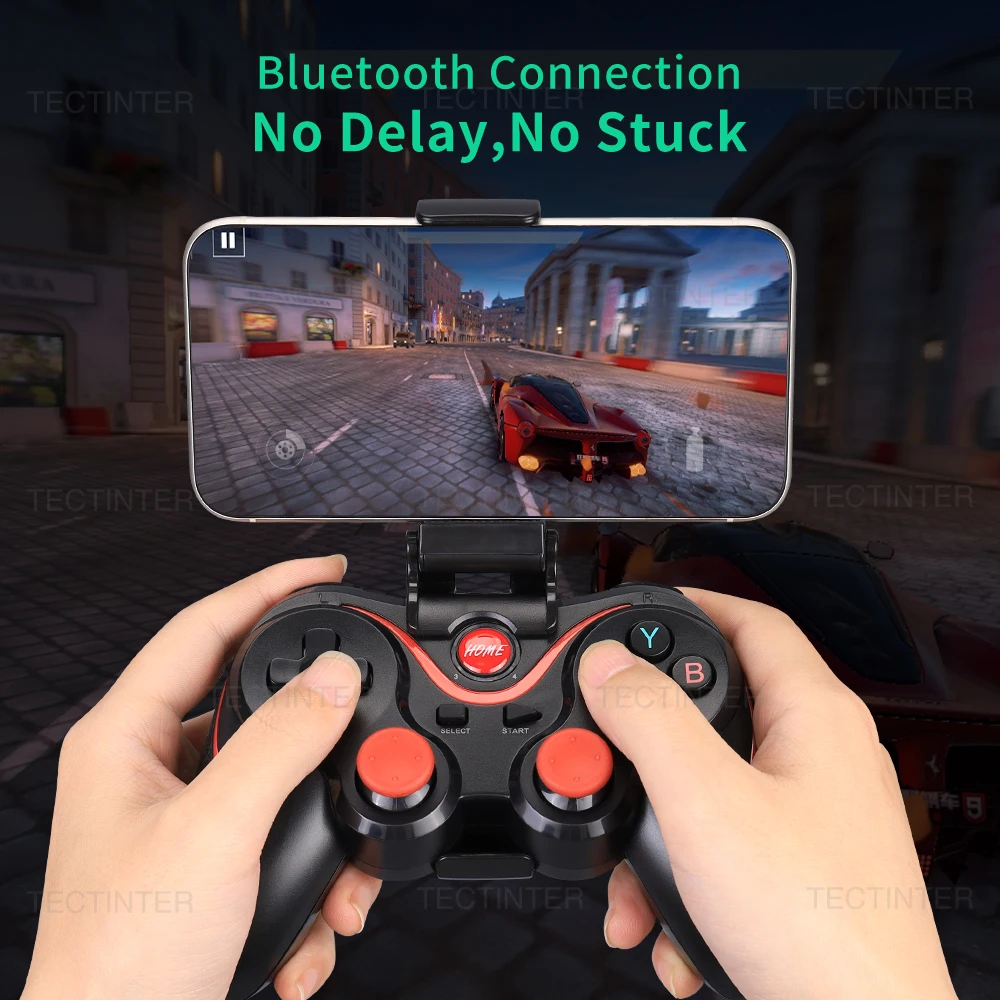 Terios T3 X3 وحدة تحكم لاسلكية PC عصا التحكم غمبد دعم بلوتوث للكمبيوتر/أندرويد/PS3/IOS/نينتندو سويتش 2 الملحقات