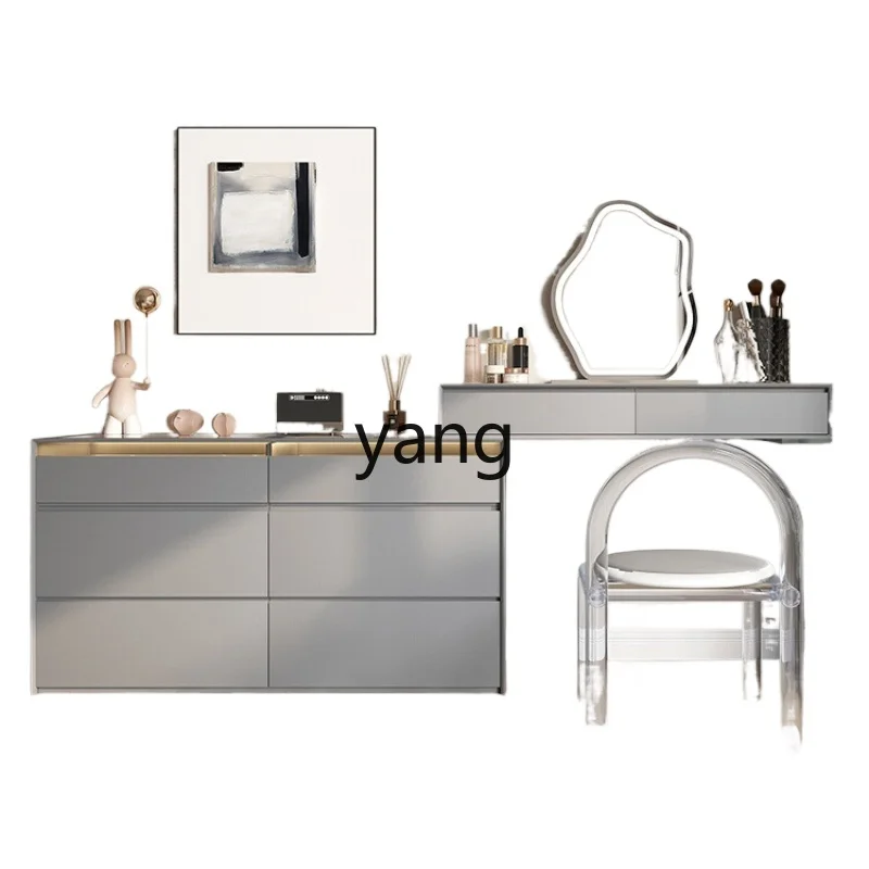 

LMM Italian simple solid wood dresser chest integrated bedroom multi-function