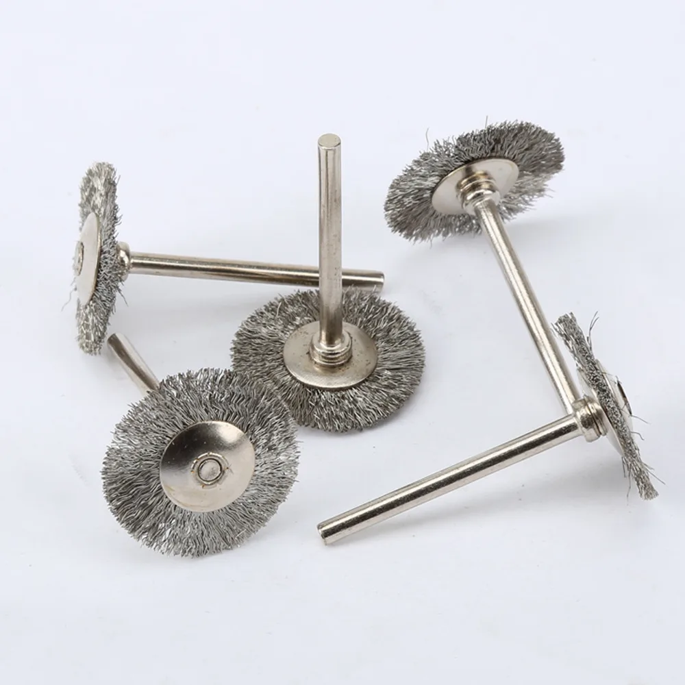 5Pcs Stainless Steel Wire Wheel Brushes Set Kit for Mini Drill Grinder Rotary Tools Dremel Accessories Polishing Brush Wheel