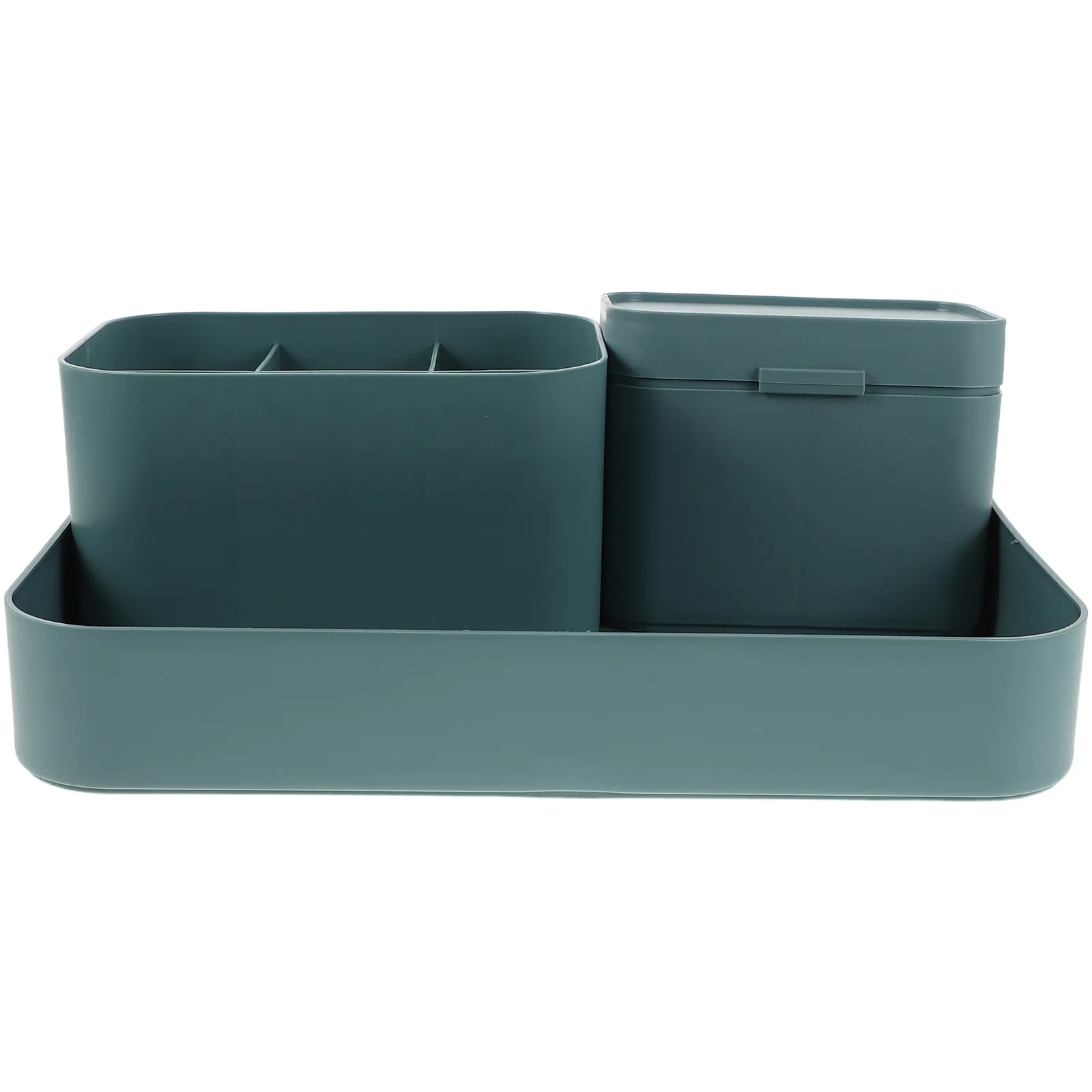 

Набор из 1 шт. Большой настольный органайзер из пластика для хранения инструментов для маникюра, косметики, канцелярских принадлежностей, для офиса