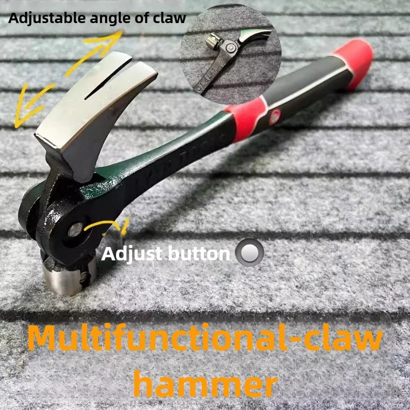 Carpentry Claw Hammer Woodworking Tools Multifunction Claw Hammer Nail Professional Carpenter Hammers Household Hand Tool Home