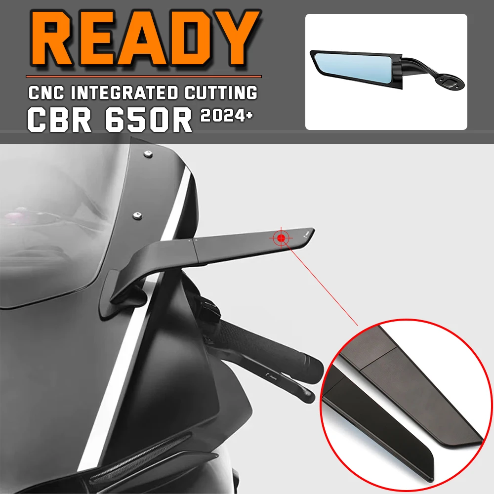 CBR 650R Motorcycle Adjustable Rearview Mirrors Stealth Mirrors Winglets For HONDA CBR650R CBR650F CBR 500R 250R 300R 400R