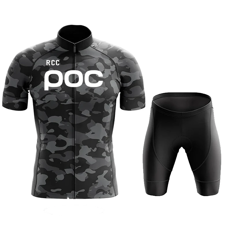 Rcc Poc Cycling Set Fiets Uniform Zomer Wielertrui Set Weg Fiets Jersey Mtb Fietskleding Ademende Fietskleding 2024