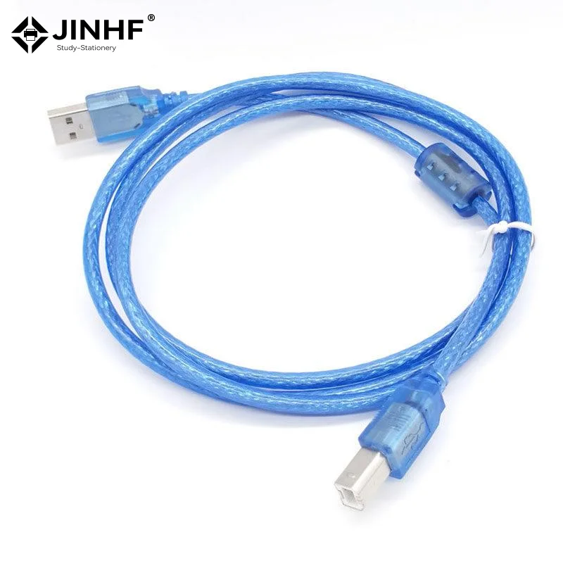 Printer Data Cables In Various Lengths And Sizes Transparent Blue Usb Cables