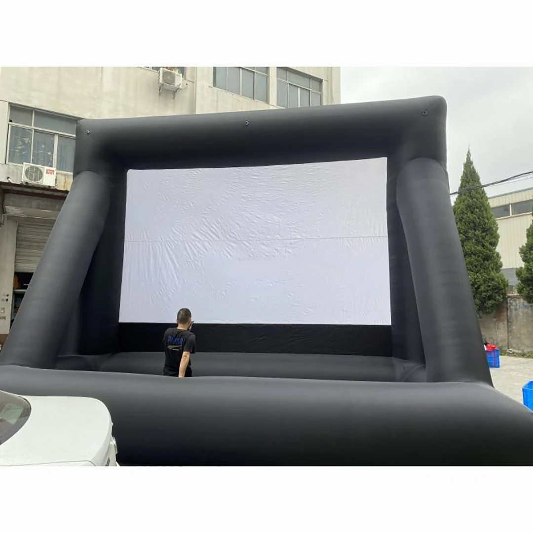 대형 휴대용 방수 야외 영화 스크린, HD 프로젝션, 뒷마당 시네마, 드라이브인 이벤트용 풍선식 필름 디스플레이