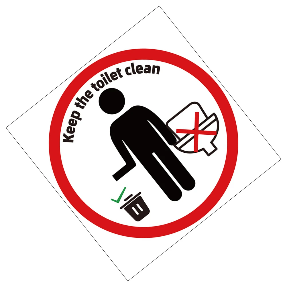 

Sticker Bathroom Decorative Decal Home Wall Art Removable PVC Stickers For Toilet Wall Art Pvc Toilet Seat Cover Lid