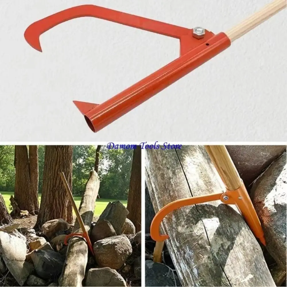 Rustproof Log Splitter Tool Heavy Duty Portable Design Tree Cutting Tool Timber Handling Steel Construction Wood Puller