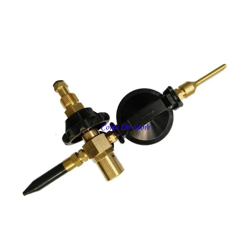 

M6CF Air Flows Inflator Regulator for CGA580 Valves Helium Balloon Filler 0-3000PSI Balloon Helium Regulator Filler