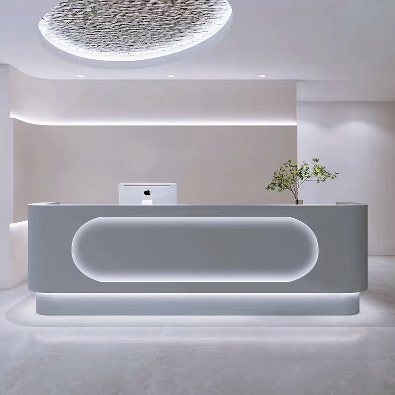 

Business Design Reception Desks Reception Desks Modern Display Welcome Reception Desks Salon Service Escrivaninha Furniture