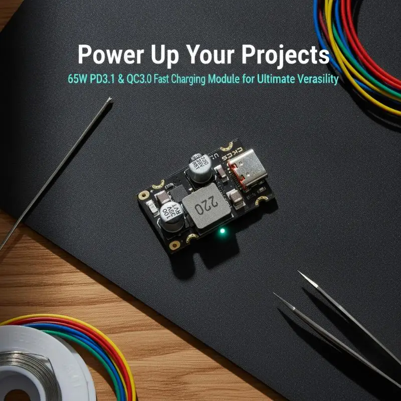 65W PD Fast Charger Module Type-C USB Output Support PD3.1 QC3.0 SCP for Laptop Phone Mobile Power Supply