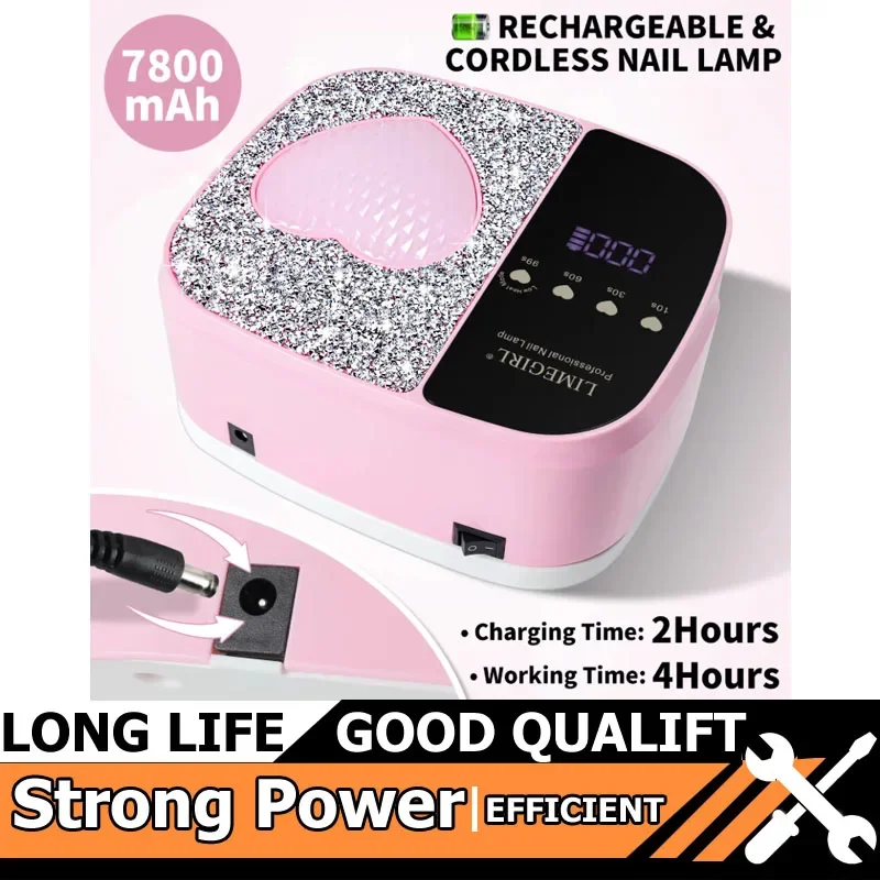 

New Wireless UV LED Nail Lamp Dryer Tool With 36LEDS Rechargable UV Lamp For Nails UV Gel Polish Acrylic Drying Equipment Tools