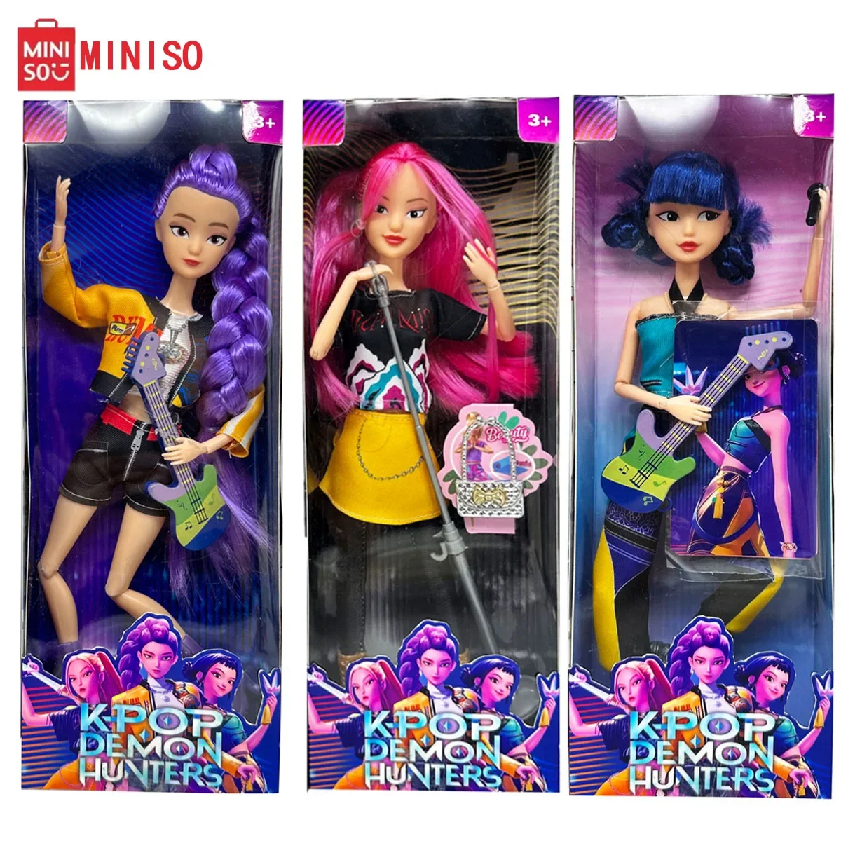 

+-+2025 Горячие 3 модных куклы Kpop Devil Hunter, виниловые куклы, куклы, рождественские подарки, подарки на день рождения, подарок на Хэллоуин, игрушки для девочек