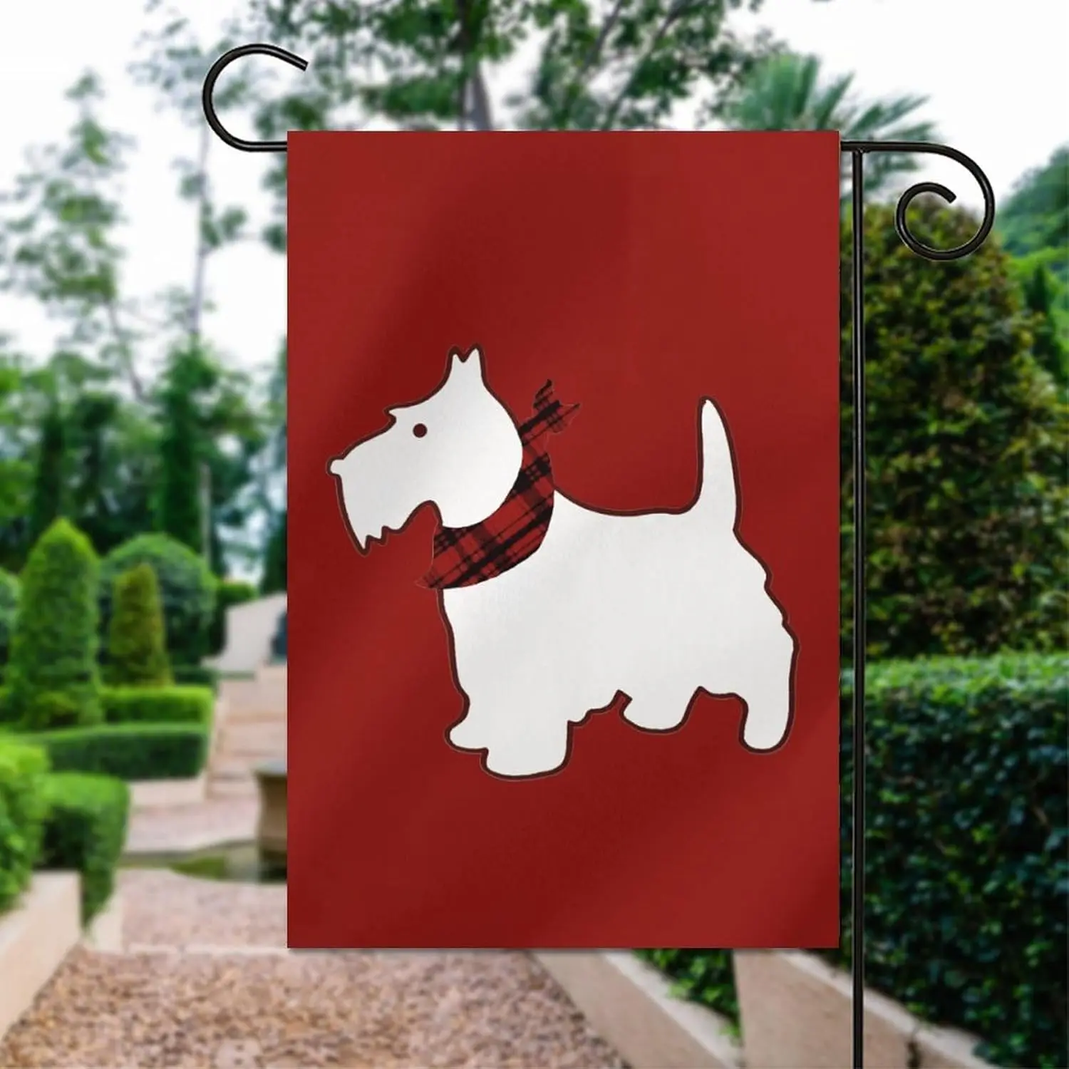 Scottie Dog Small Garden Flag 12x18 Double Sided Welcome Flag House Flag Decor for Outside Welcome Autumn Yard KKL AAL HHM W yyi
