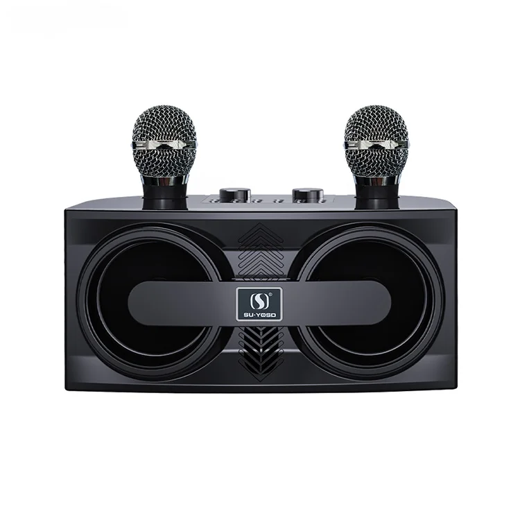 

Dual Wireless Microphone Karaoke Machine 2 Microphones 3000-5000mAh Battery Colorful LED Lights-Best-Selling BT Speaker TV