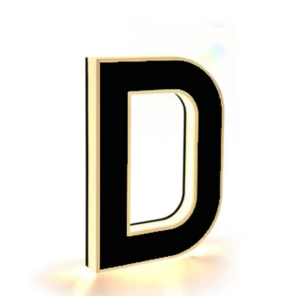 Waterproof LED House Number Light 12V Power Supply Number Illuminated House Number Sign Personalized Letter Pattern