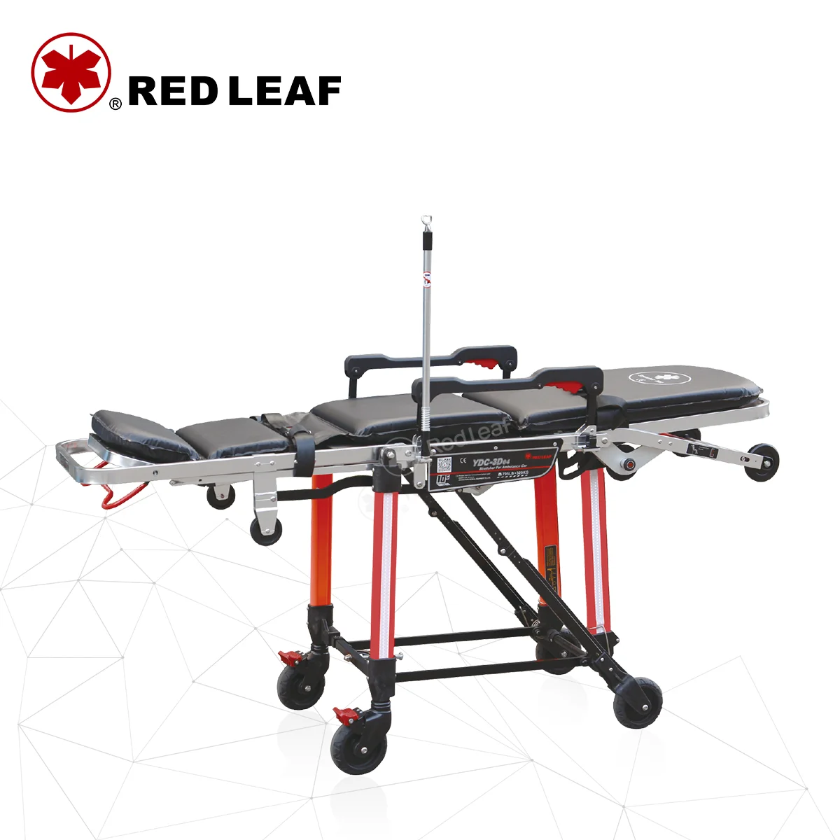 Hospital Ambulance Collapsible Emergency Stretcher Bariatric Chair Aluminum Alloy 320KG Load Capacity