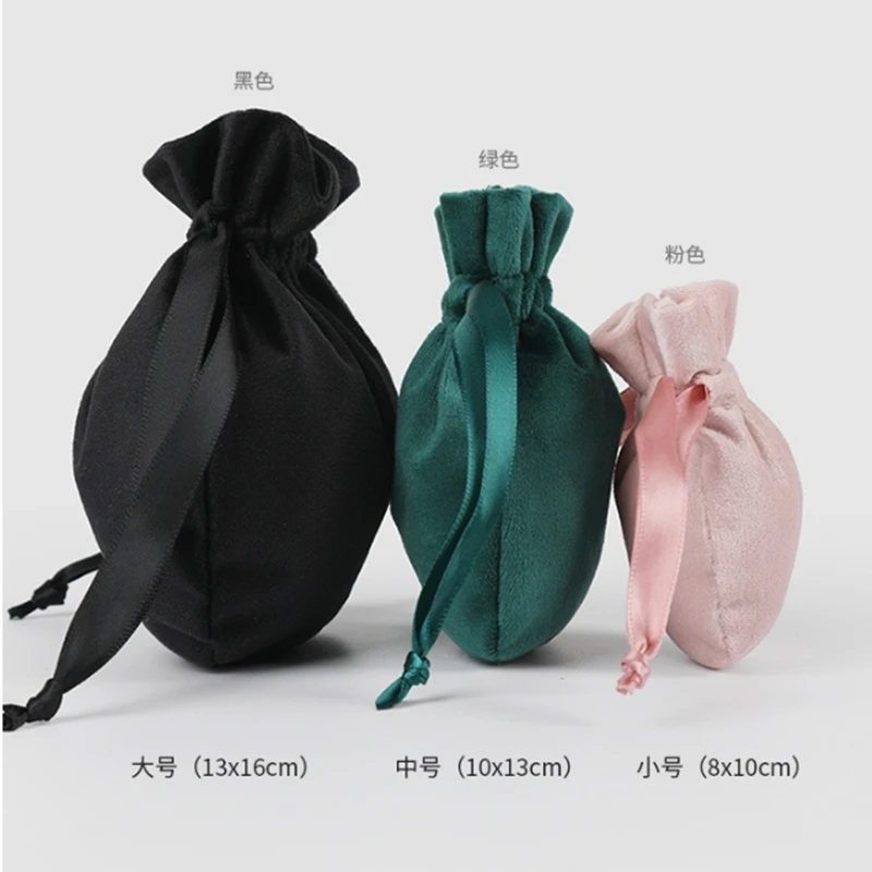 Gourd Velvet Jewelry Bag Drawstring Organza Bags Wedding Party Gift Package Wrap Pouches Small Businesses Wholesale