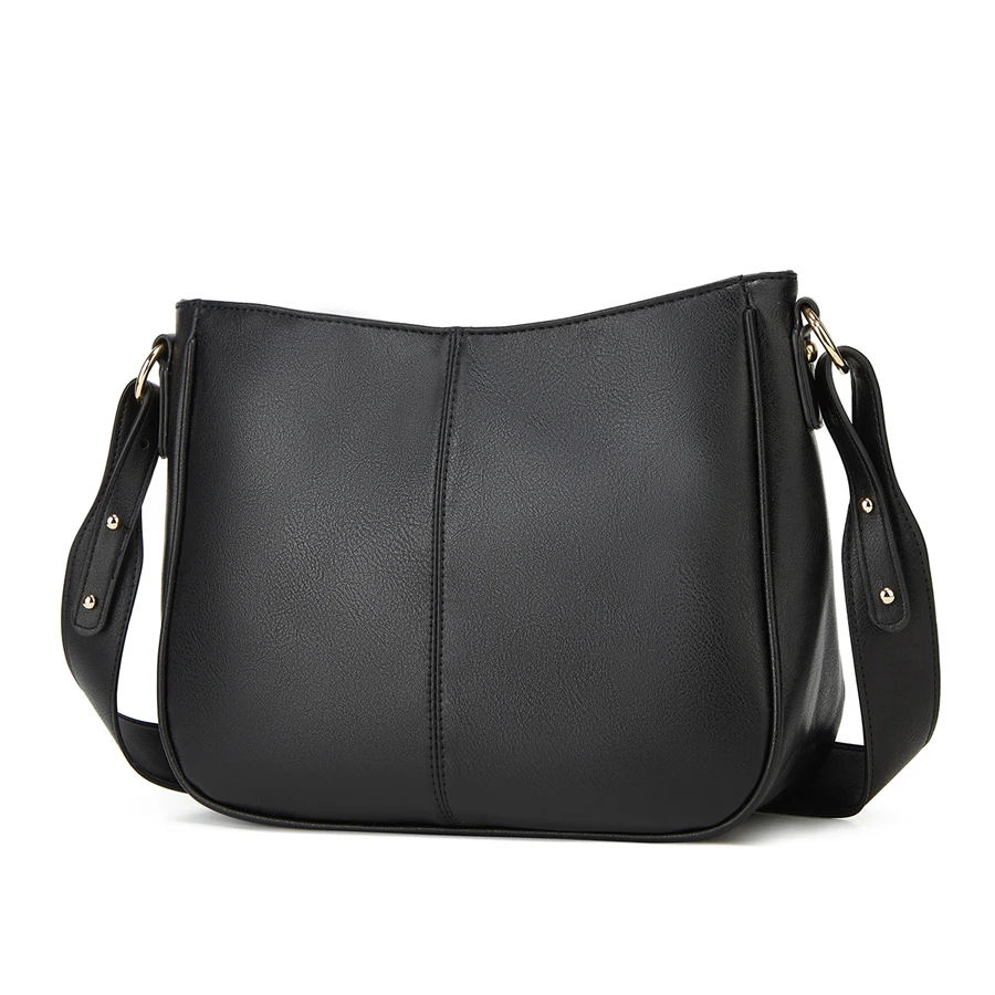 PU Leder Schulter Taschen Frauen Freizeit Geldbörsen Mode Umhängetasche Messenger Tasche Für Shopping Schule Große Kapazität Sommer – Detail 1