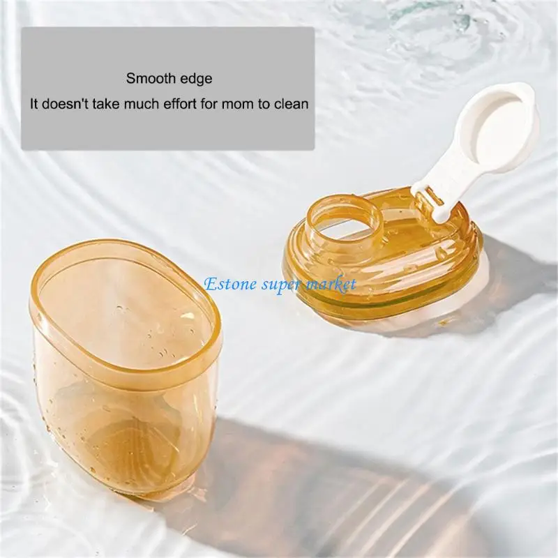 090B Compact Baby Feeding Powder Container Box Secure Lock Lid Lightweight Design